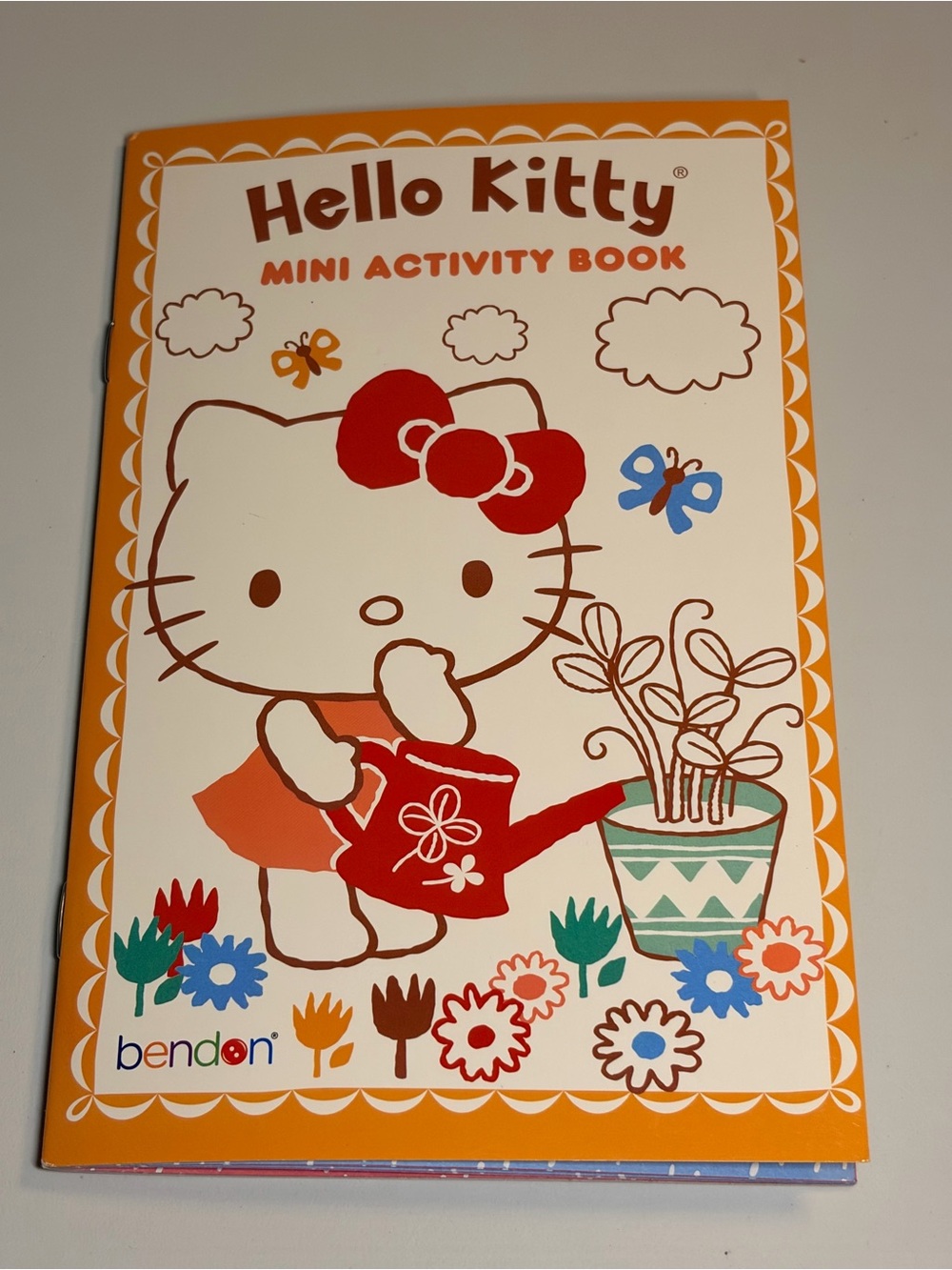 Sanrio Hello Kitty Mini Activity Book - Orange, Red & Blue Accents